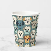 ヨークシャーテリアパターン 紙コップ (裏面)