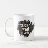 ヨークシャーテリアパパ犬は恋人の父の日を育てる コーヒーマグカップ (左)