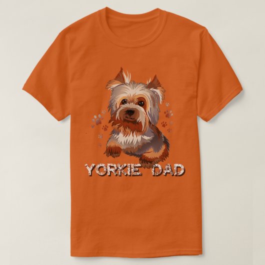 ヨークシャーテリアパパ Tシャツ (デザイン正面)