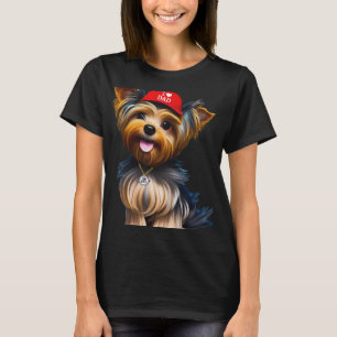 ヨークシャーテリアパパIハートパパヨークシャーテリアパピーヨークシャーター Tシャツ
