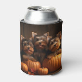 ヨークシャーテリアパピーオータムデライトカボチャ 缶クーラー (缶正面)