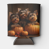 ヨークシャーテリアパピーオータムデライトカボチャ 缶クーラー (正面)