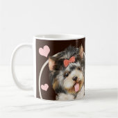 ヨークシャーテリアパピードッグあなたが作るすべてのスナック コーヒーマグカップ (左)