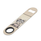 ヨークシャーテリアパピー絵画ズオリジナルドッグアート スピード栓抜き (裏面アングル)