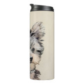 ヨークシャーテリアパピー絵画ズオリジナルドッグアート タンブラー (回転右)