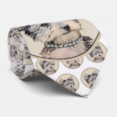 ヨークシャーテリアパピー絵画ズオリジナルドッグアート ネクタイ (ロール)