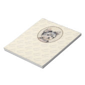 ヨークシャーテリアパピー絵画ズオリジナルドッグアート ノートパッド (回転)