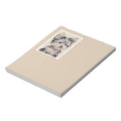 ヨークシャーテリアパピー絵画ズオリジナルドッグアート ノートパッド (回転)