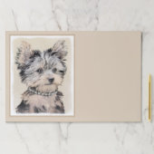 ヨークシャーテリアパピー絵画ズオリジナルドッグアート ペーパーパッド (インサイチュ)
