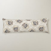 ヨークシャーテリアパピー絵画ズオリジナルドッグアート ボディピロー (裏面)