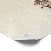 ヨークシャーテリアパピー絵画ズオリジナルドッグアート ポスター (コーナー)