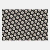 ヨークシャーテリアパピー絵画ズオリジナルドッグアート ラッピングペーパーシート (正面3)