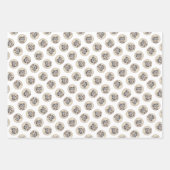 ヨークシャーテリアパピー絵画ズオリジナルドッグアート ラッピングペーパーシート (正面2)