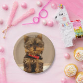 ヨークシャーテリアパピー ペーパープレート (パーティー)