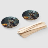 ヨークシャーテリアパンプキンズハロウィーン怖い ハンドファン (組立なし)