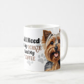 ヨークシャーテリアパーソナライズされたママ、ヨークシャーテリアパパ、ヨークシャーテリア愛好家 コーヒーマグカップ (正面右)