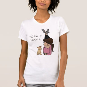 ヨークシャーテリアパーソナライズされたママTシャツ Tシャツ