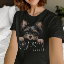 ヨークシャーテリアパーソナライズされたヨークシャーテリアードッグ名 Tシャツ