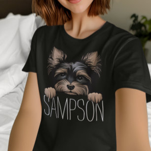 ヨークシャーテリアパーソナライズされたヨークシャーテリアードッグ名 Tシャツ