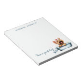 ヨークシャーテリアパーソナライズされた犬 ノートパッド (アングル)