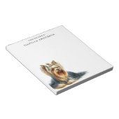 ヨークシャーテリアパーソナライズされた ノートパッド (アングル)