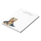 ヨークシャーテリアパーソナライズされた ノートパッド (回転)