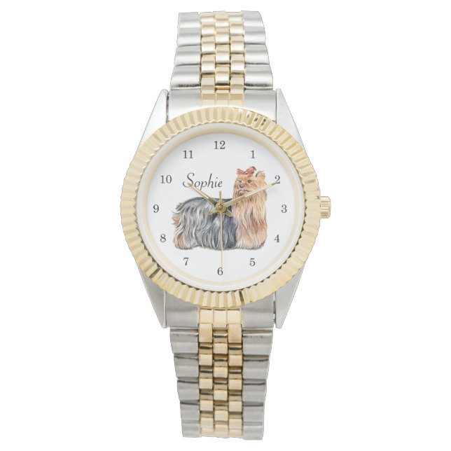 ヨークシャーテリアパーソナライズ 腕時計 (正面)