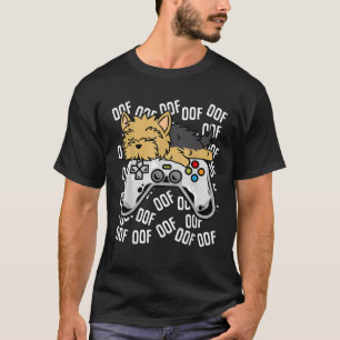 ヨークシャーテリアビデオゲームキッズボーイズガールズギフトのNoob Tシャツ