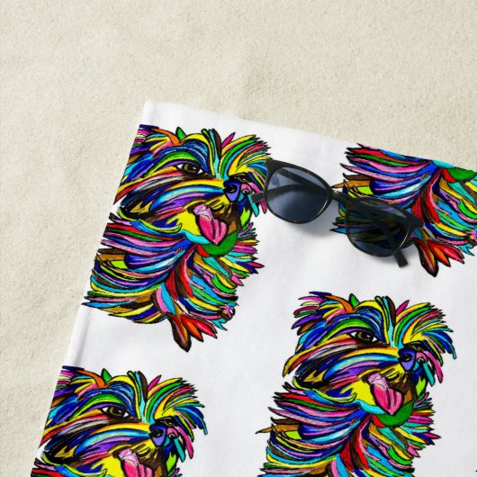 ヨークシャーテリアビーチタオル ビーチタオル (インサイチュ)