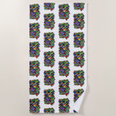 ヨークシャーテリアビーチタオル ビーチタオル (正面)