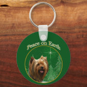 ヨークシャーテリアピース キーホルダー (正面)