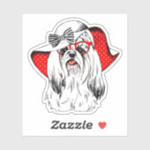 ヨークシャーテリアファッション撮影 シール (シート)