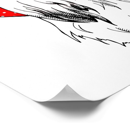 ヨークシャーテリアファッション撮影 ポスター (角)