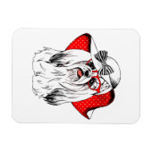 ヨークシャーテリアファッション撮影 マグネット (横)