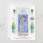 ヨークシャーテリアフロントドアの移動発表 招待状 (正面)