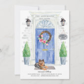 ヨークシャーテリアフロントドアの移動発表 招待状 (正面)