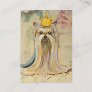 ヨークシャーテリアプリンセスインクラウン 名刺