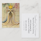 ヨークシャーテリアプリンセスインクラウン 名刺 (正面/裏面)