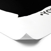 ヨークシャーテリアプリント ポスター (角)