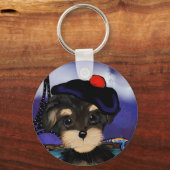 ヨークシャーテリアプーアーティスト キーホルダー (正面)