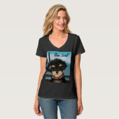 ヨークシャーテリアプーインパリ Tシャツ (正面フル)