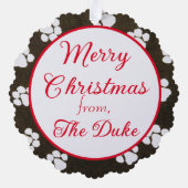 ヨークシャーテリアプーギフトラベル オーナメントカード (裏面)