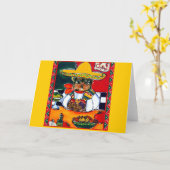 ヨークシャーテリアプーシンコデマヨ カード (黄色い花)