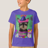ヨークシャーテリアプール誕生日 Tシャツ (正面)