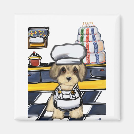 ヨークシャーテリアプー マグネット (正面)