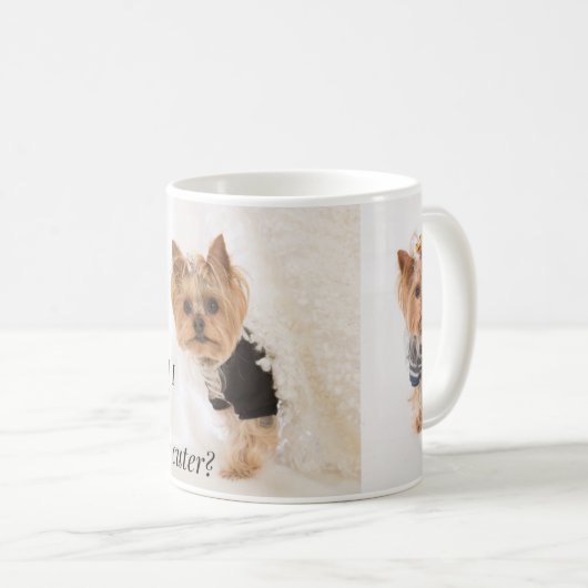 ヨークシャーテリアベビーマグヨークシャーテリアマム コーヒーマグカップ (正面右)