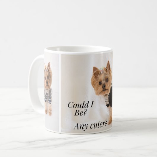 ヨークシャーテリアベビーマグヨークシャーテリアマム コーヒーマグカップ (正面左)