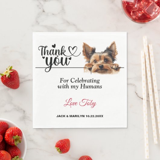 ヨークシャーテリアペーパーナプキン スタンダードランチョンナプキン (インサイチュ)