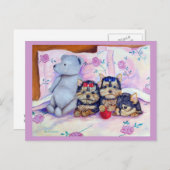 ヨークシャーテリアポストカード ポストカード (正面/裏面)