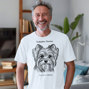 ヨークシャーテリアポートレート トライブレンドTシャツ